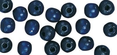 Drveni valjci,polirani , 10/8 mm, tamnoplavi, 39 kom.