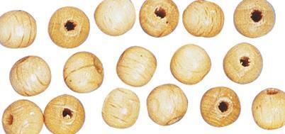 Wooden beads FSC 100%, polished, 6mm o,