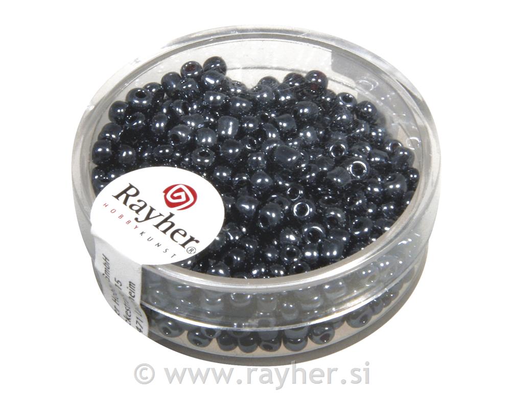 Perle sa središtem srebra, 2.6 mm o, hematit, 16 g
