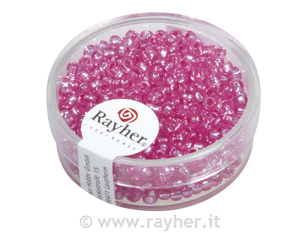 Perle sa središtem srebra, 2.6 mm o, ružičaste, 16 g