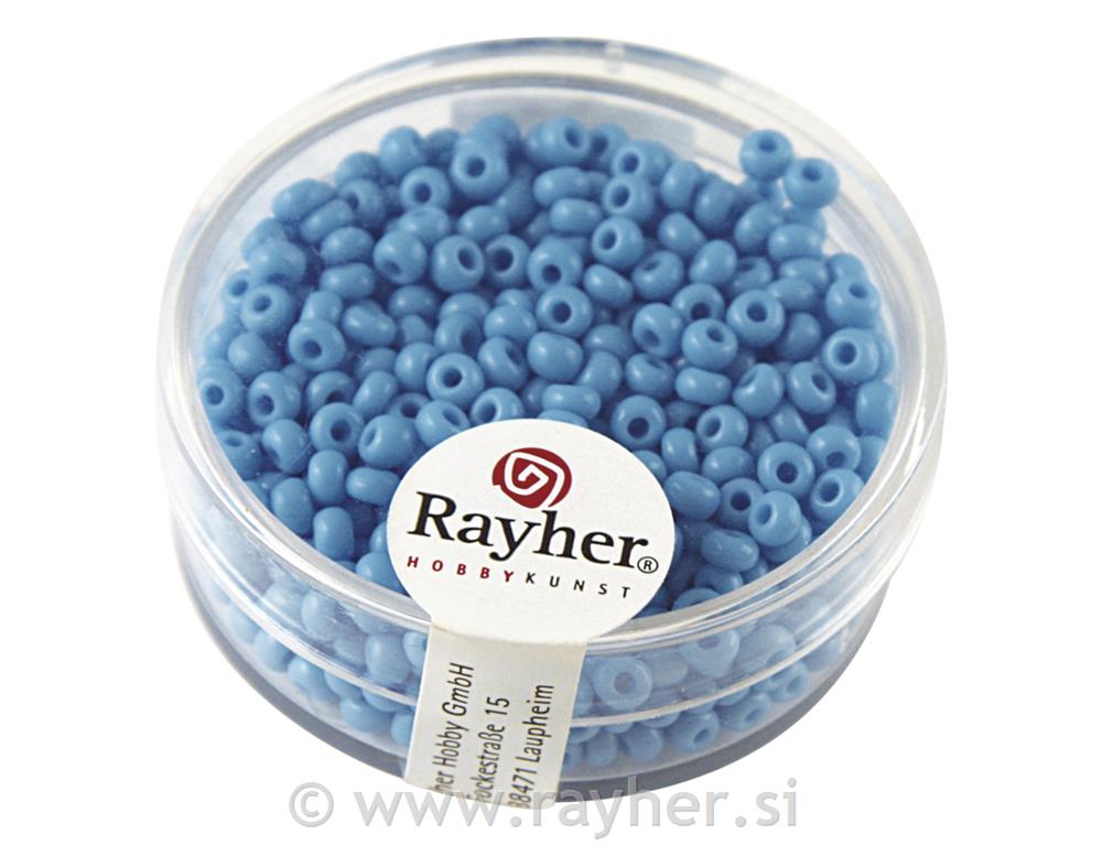 Perle opak, 2.6 mm o, svijetlo plava, 17g
