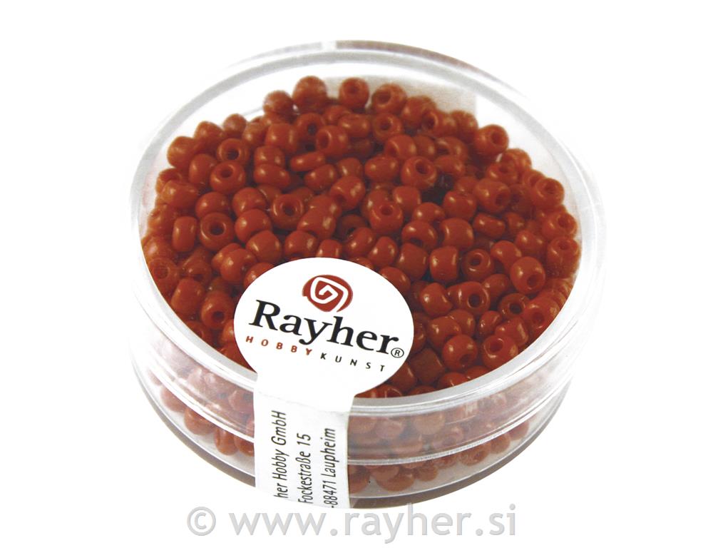 Perle opak, 2,6 mm o, crveno, 17g