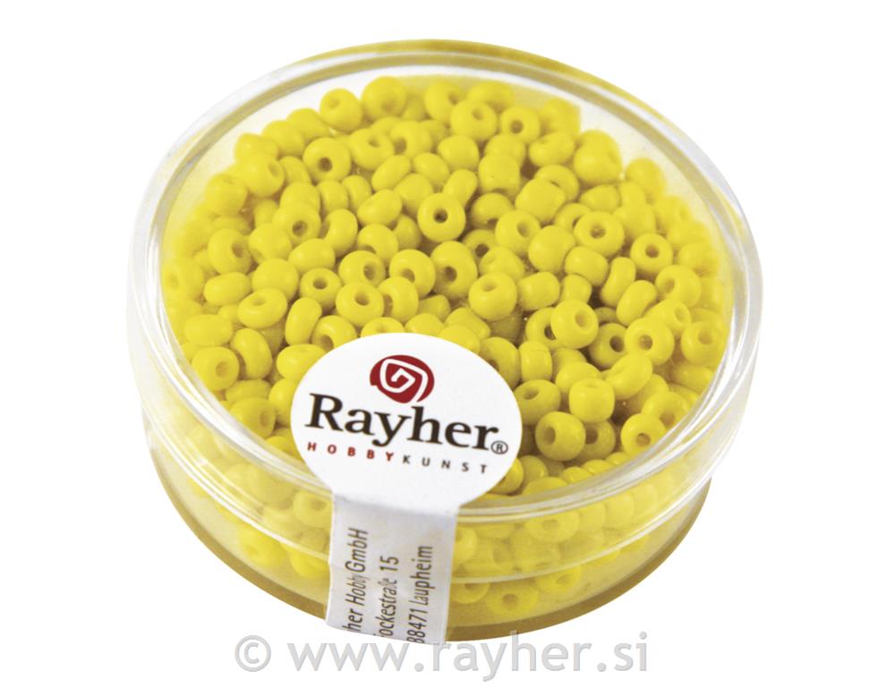 Perle opak, 2.6 mm o, žuta, 17g