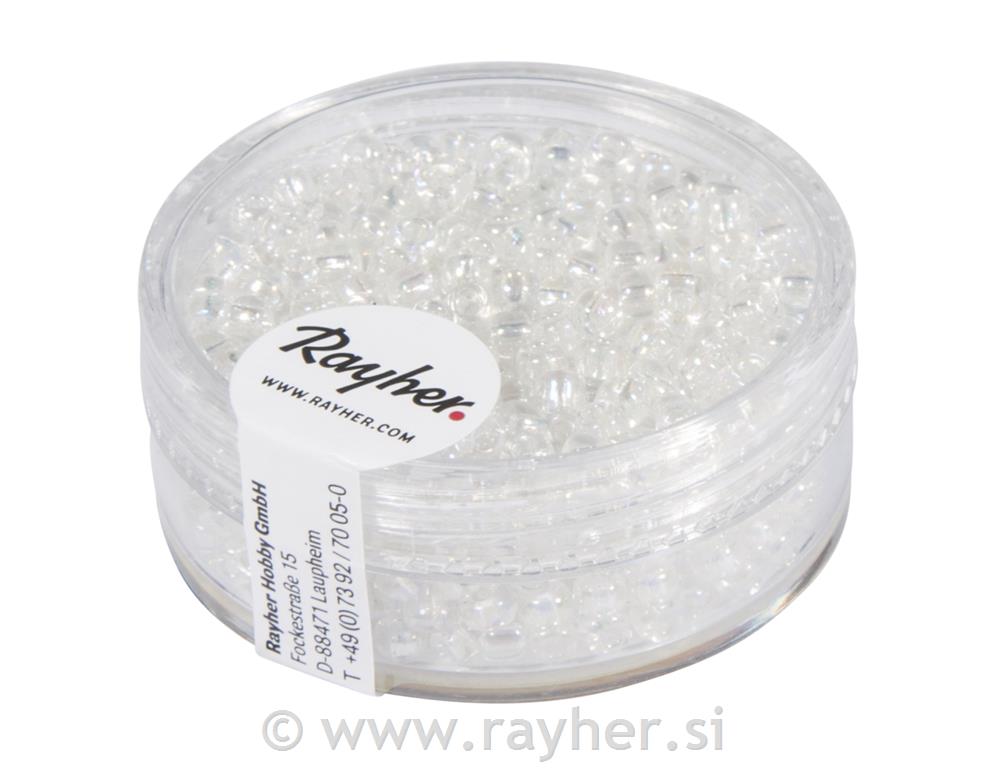 Perletransparente, 2,6 mm o, srebro,
