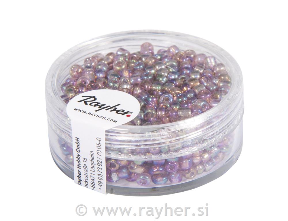 Perle trasparentne, 2,6 mm od 17g lila