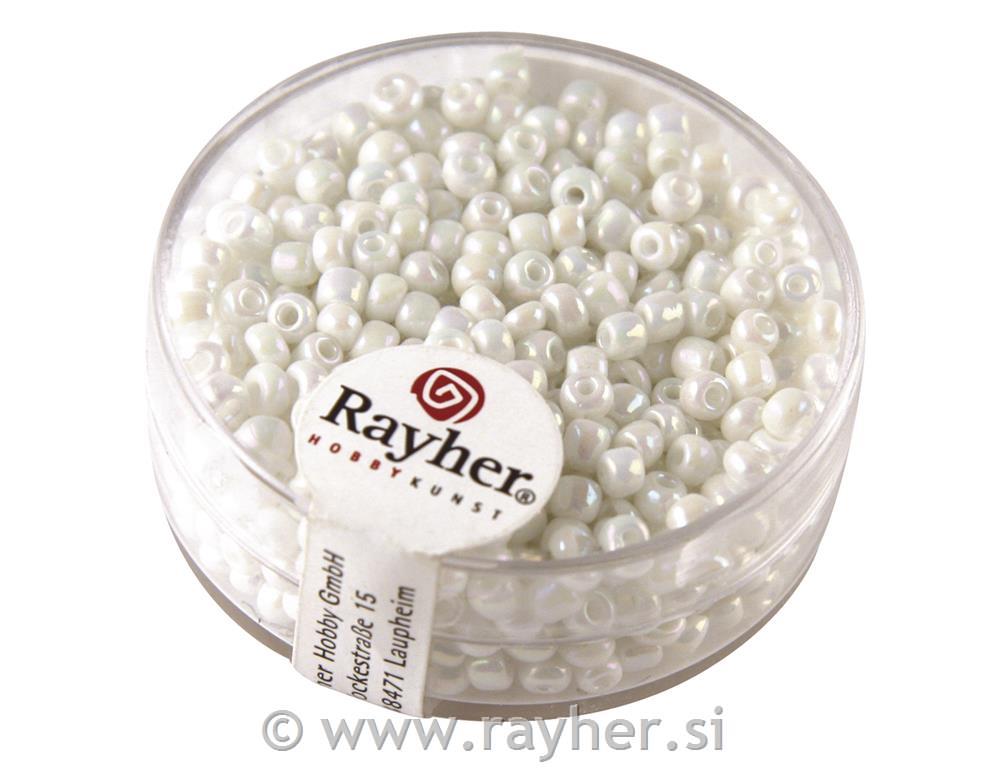 Perle opak, 2.6 mm o, bijeli, 17g
