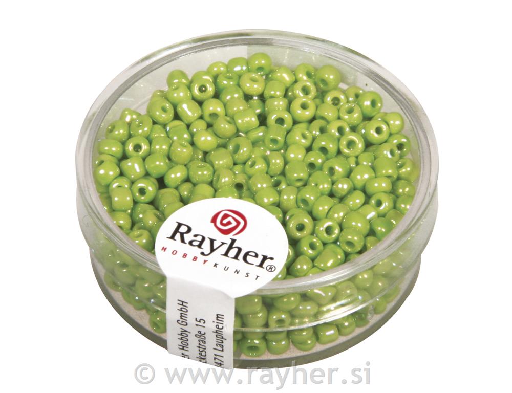 Rocailles, 2,6 mm o, opaque, light green