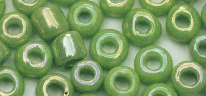 Rocailles, 2,6 mm o, opaque, light green