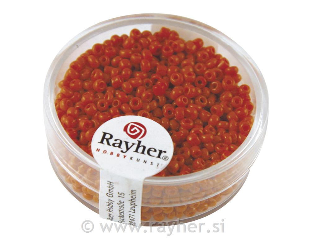 Perle opak, 2 mm o, narančasta, 17g