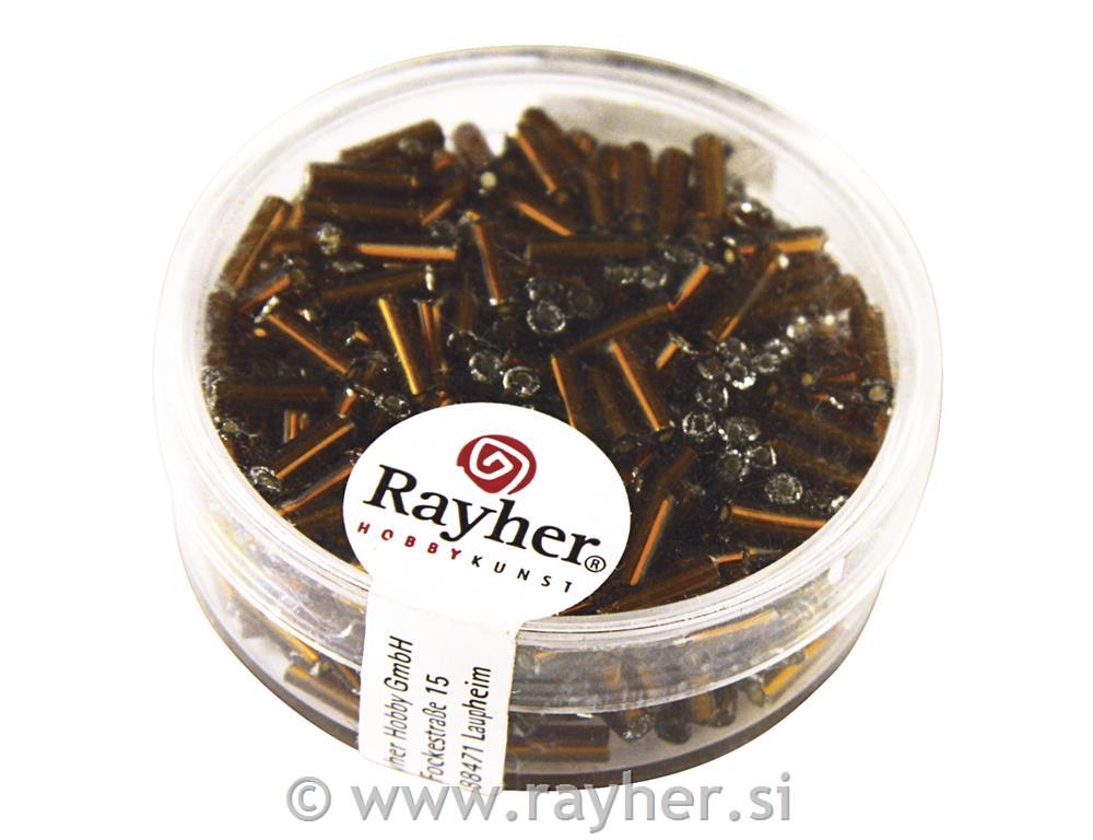 Glass sticks, 7/2 mm, with silver inlet,