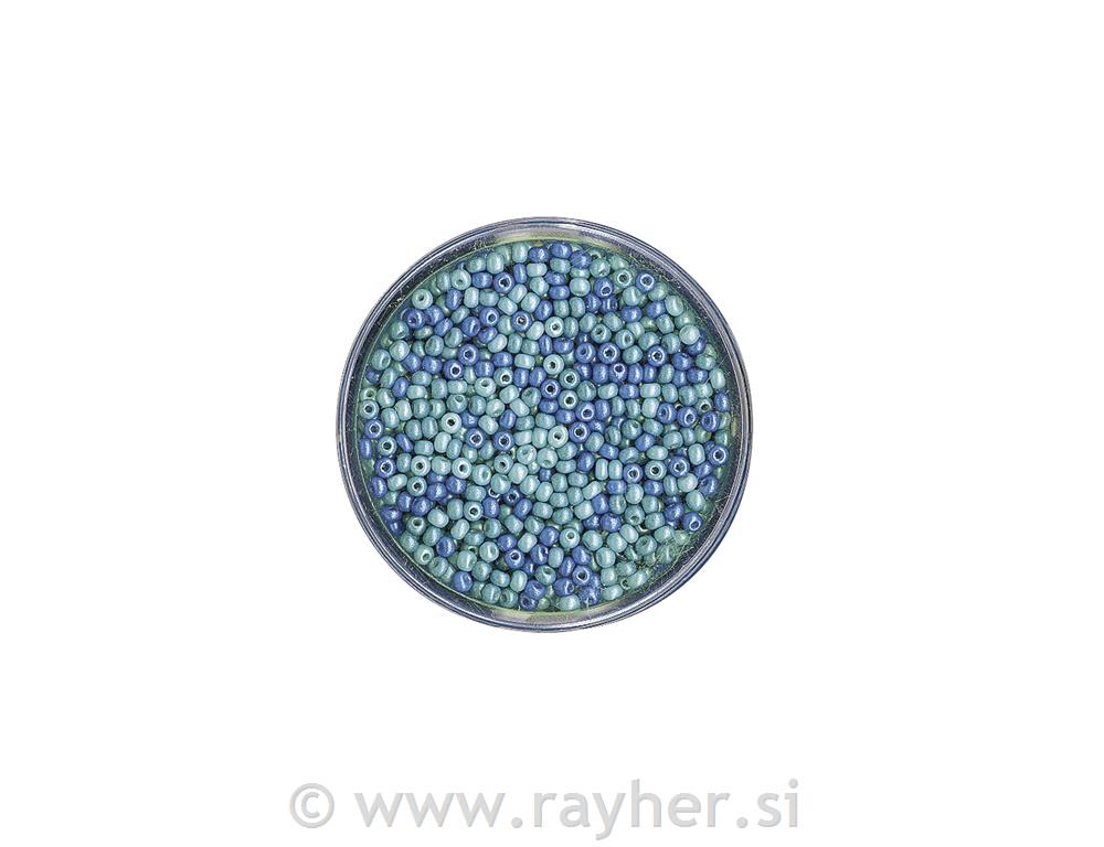 Perle mješovite, 17 g, plavo i 2,6 mm