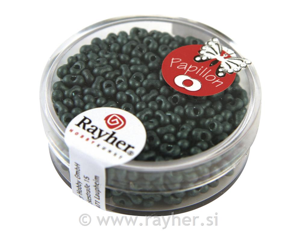 Perle metulji, 2x4 mm , turkizna, 18 g