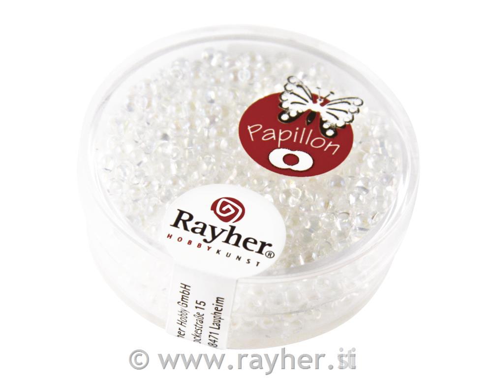 Perle leptiri, 2x4 mm, iris, 18 g