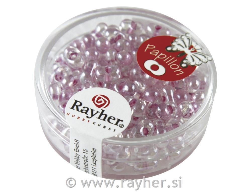 Perle metulji, 3,2x6,5 mm, lila, 18 g