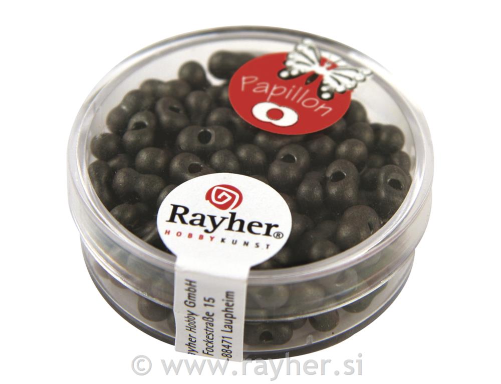Perle leptiri 3,2x6,5 mm, smeđa, 18 g