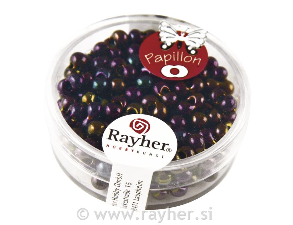 Perle leptiri 3,2x6,5 mm, ametist, 18 g