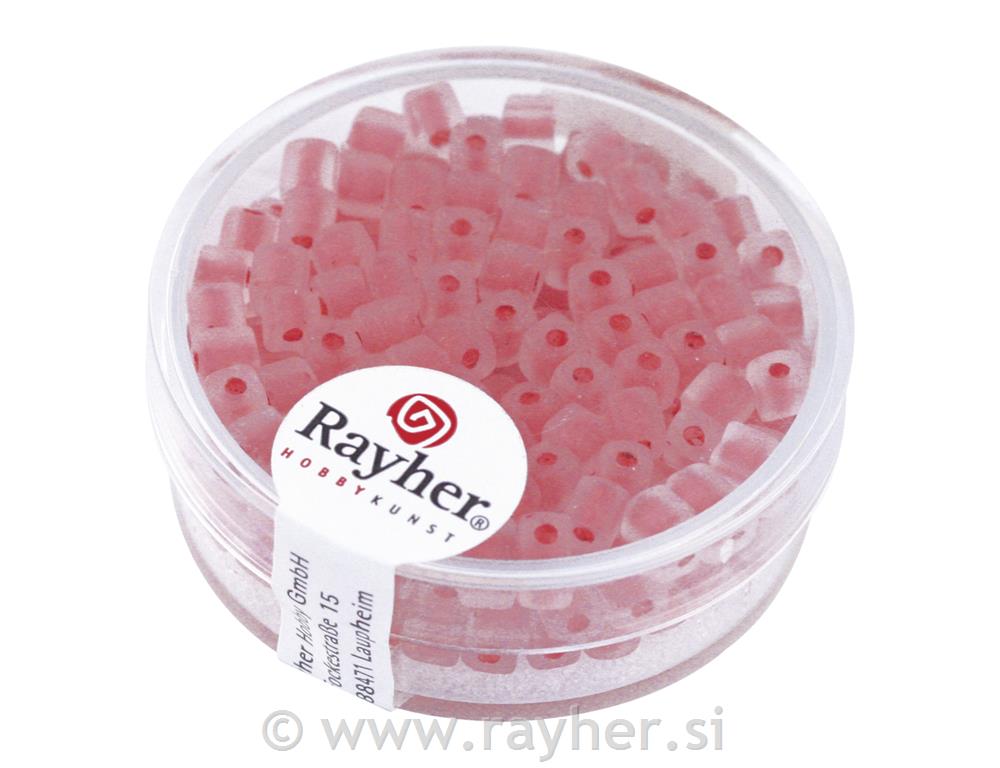 Perle "Arctica" kocka, crvene, 3,4 mm, 15 g