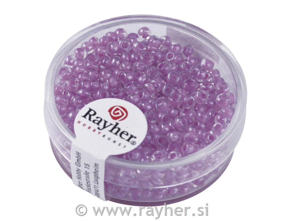 Perle "Arktika", okrogle, svetleče, vijolične, 2,6 mm, 17g