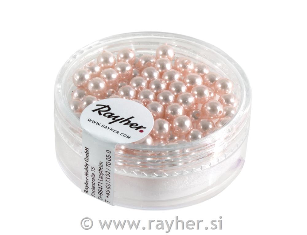 Perle staklo "Renaissance", st.roza, oko4 mm, 85 kom. NN