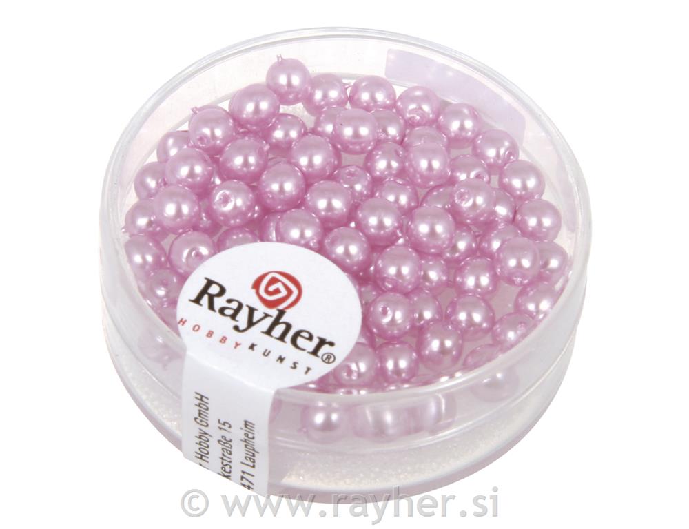 Perle staklo "Renaissance",orhideja oko4 mm, 85 kom.