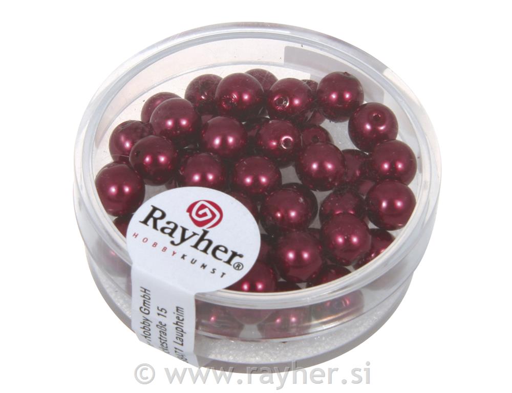 Glass beads "Renaissance", 6 mm o, borde