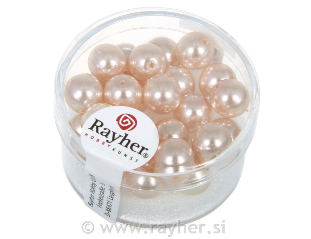 Perle staklo "Renaissance", st.roza, oko8 mm, 25 kom. NN