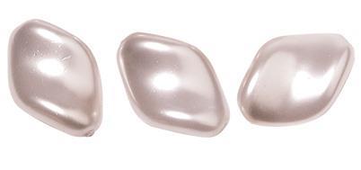Perle staklo "Renaissance"kocka, ružičasta, 4,5x5 mm, 40 kom