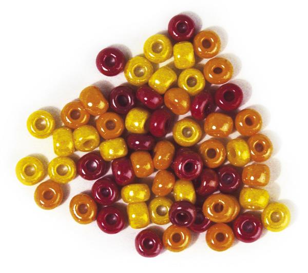 Perle steklene z večjo luknjo, opak,rde-rum, o 8,7 mm, 55g
