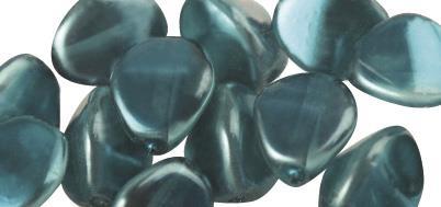Perle staklo, trokutast, tirkizne, 7 mm,
