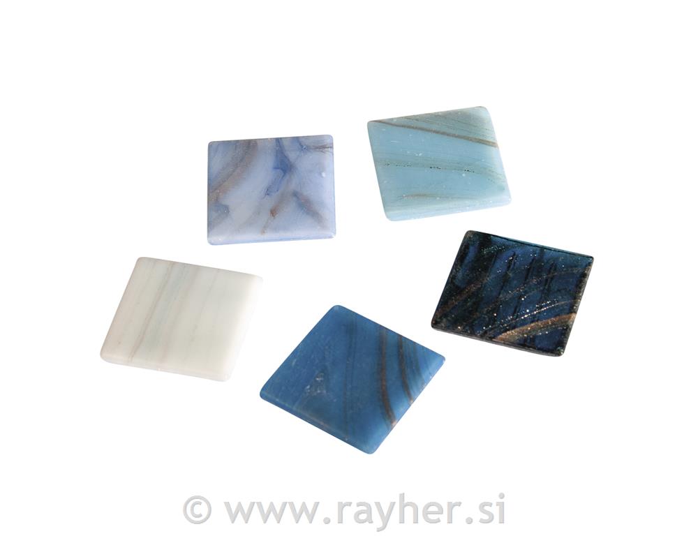 Mozaik kamenje "ArtDecor" Deluxe, 2cm, st. plava, u kanti, oko 160 kom. / 500 g