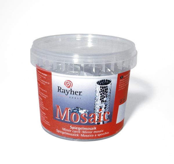 Mozaik ogladala, 1x1,5 cm, v vedru, cca 1200 kom / 1 kg