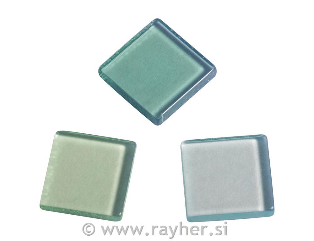 Mozaik "Acryl", 1x1 cm, prosojen, limeta zelena, cca 205 kom