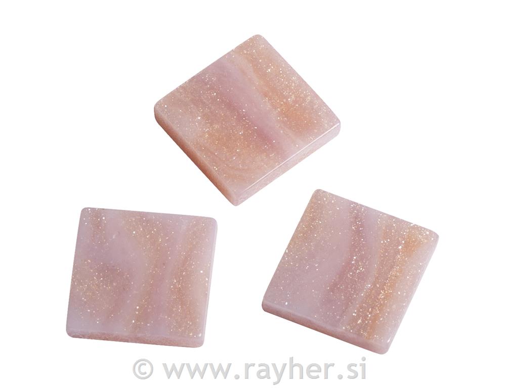 Mozaik "Acryl", 1x1 cm, marmorirani, roza, 205 kom / 50 g