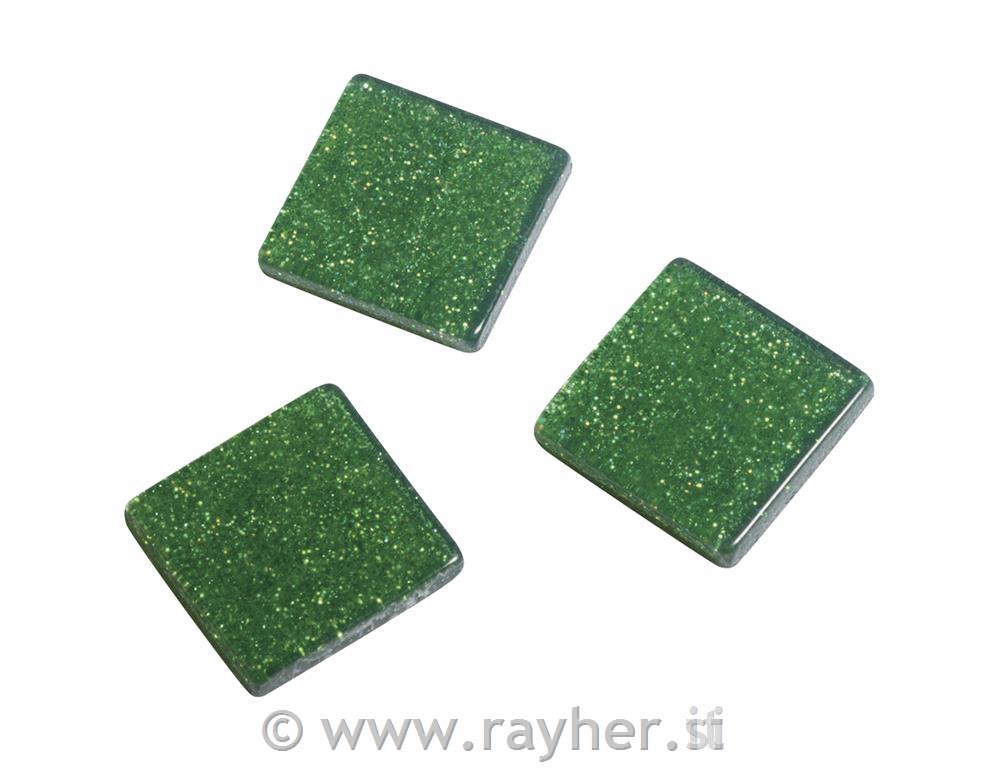 Acrylic mosaic, 1x1 cm, glitter, meadow