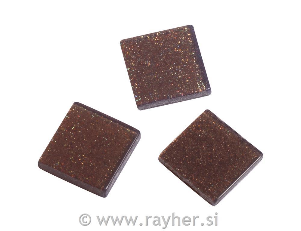 Mozaik "Acryl", 1x1 cm, s blještavilom,kesten 205 kom / 50 g