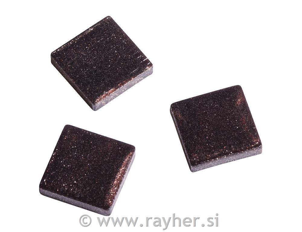 Mozaik "Acryl", 1x1 cm,s kovinskim leskom,mahagoni,cca 250g