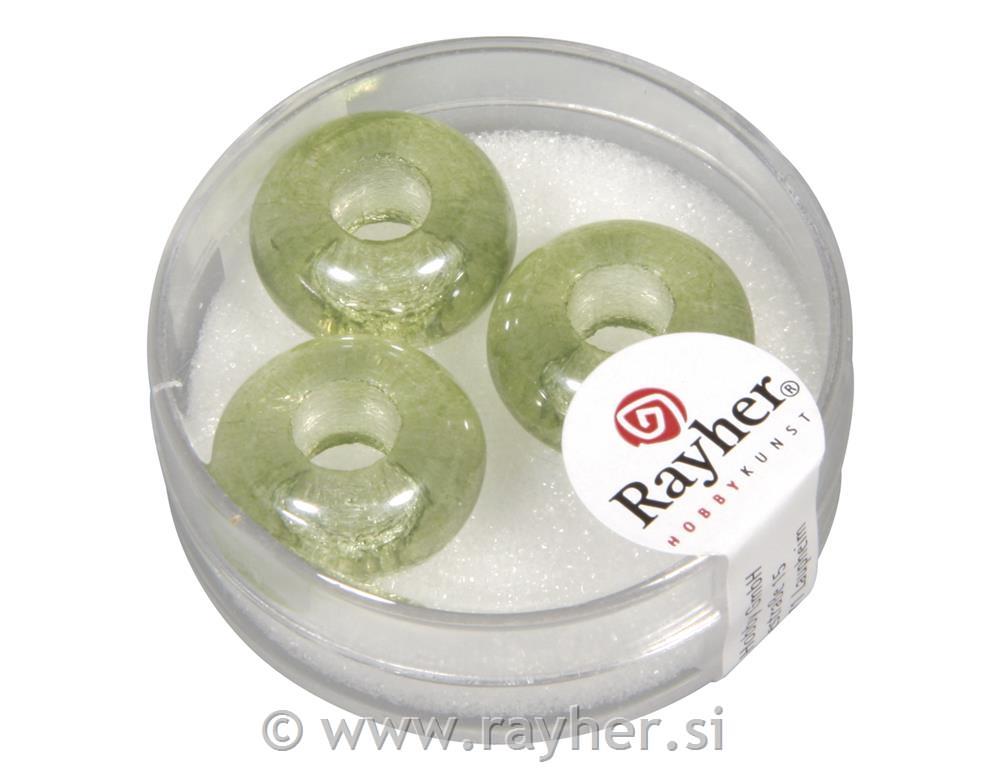 Glass beads w. big hole"MagicFlair"16mmo