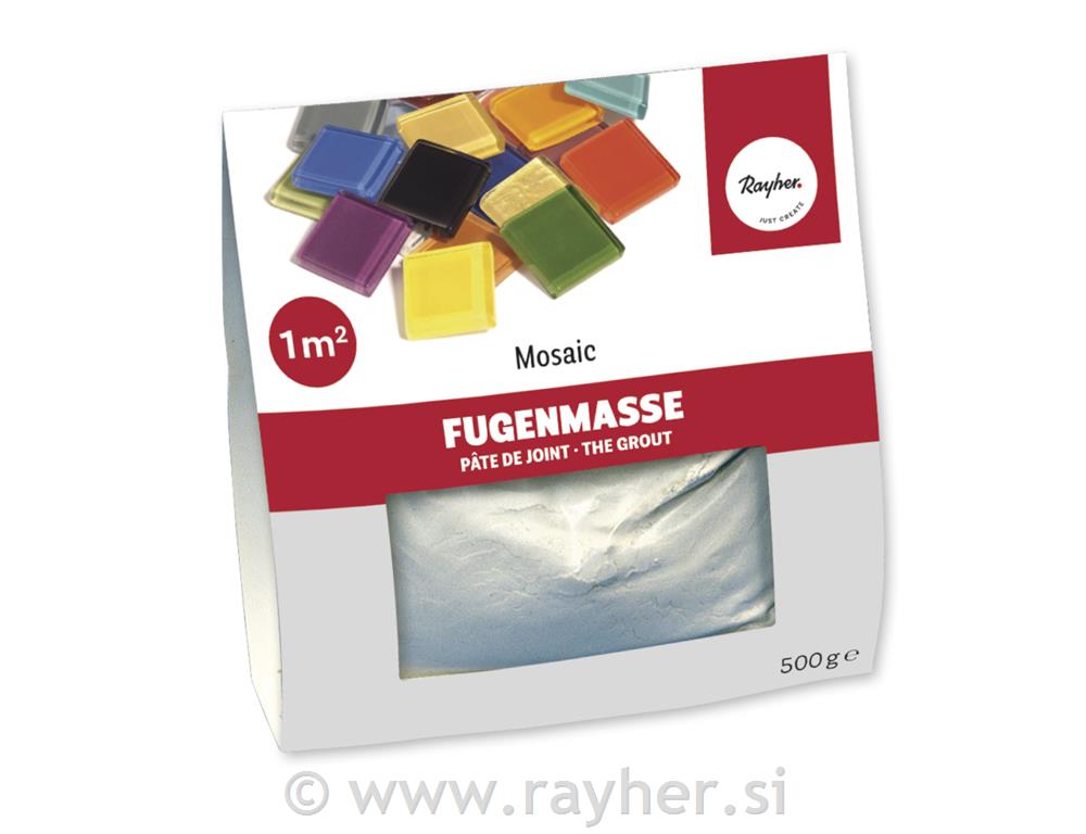 Fugirna masa za mozaik, bela, 500 g