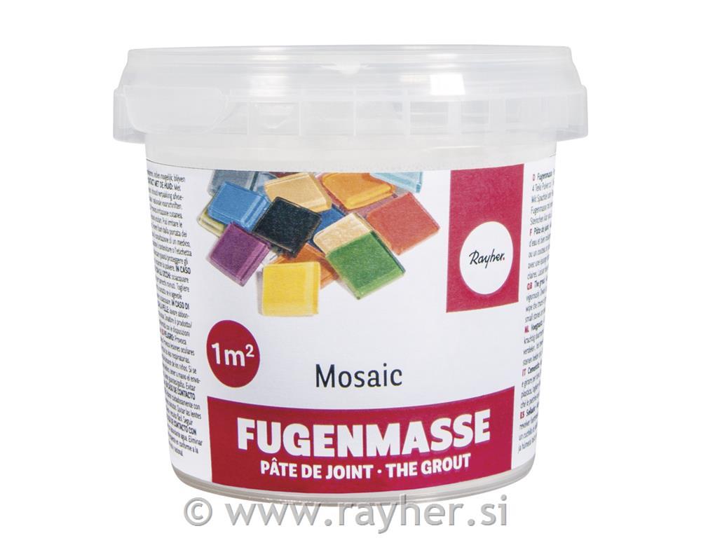 Fugirna masa za mozaik, kvatitena, bela, v vedru, 500 g