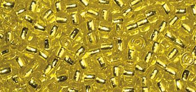 Perle Premium Miyuki, 2,2 mm o, zlate, 12g, s srebrno sredin