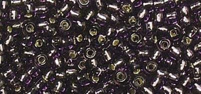 Perle Premium Miyuki, 2.2 mm o, ljubičasta, 12g, sa srebrnim središtem