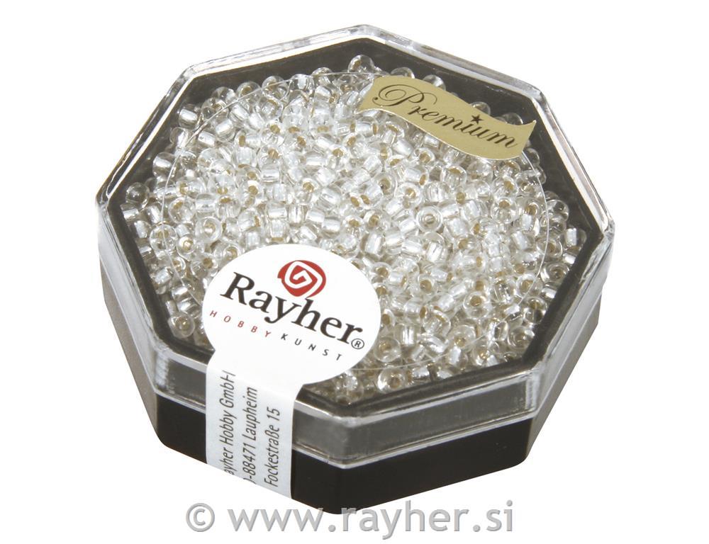 Premium-Rocailles, 2,2 mm o, rock crysta