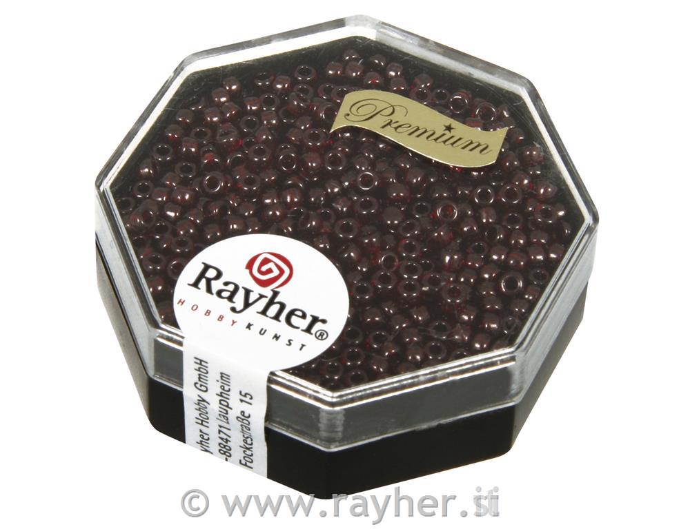 Perle Premium Miyuki, 2,2 mm o, višnja,sa zlatnim sjajem, 4g