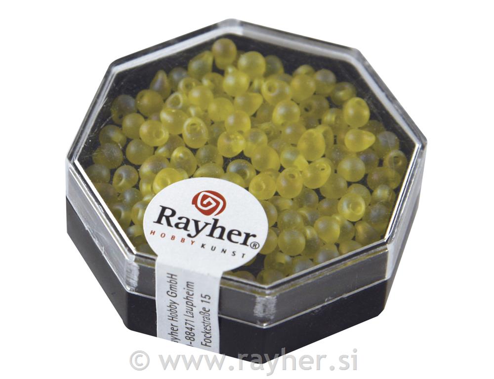 Miyuki-bead-drop,transparent, lustrous,