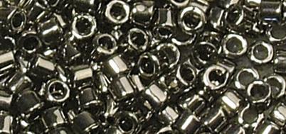 Perle Delica Miyuki, 2,2 mm o, jekl.sive, s kovinskim leskom