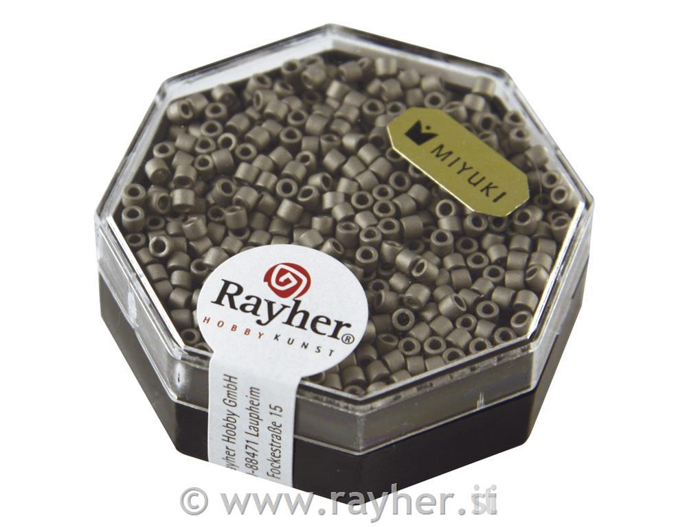 Perle Delica Miyuki, 2.2 mm o, čelik sive, matirani