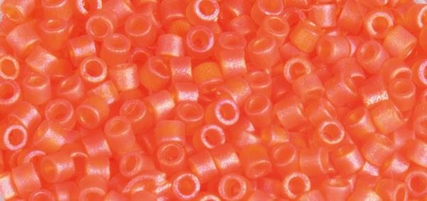 Perle Delica rocailles, 2.2mm, oranžne,