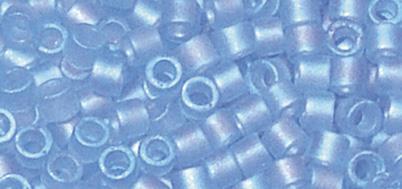 Perle Delica Miyuki, 2.2 mm o, akvamarin, prozirna, duga, matirani