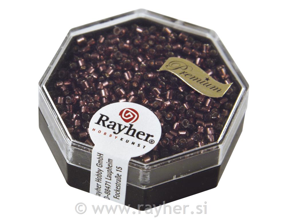 Perle Delica Miyuki, 2.2 mm o, ljubičasta, prozirna, duga