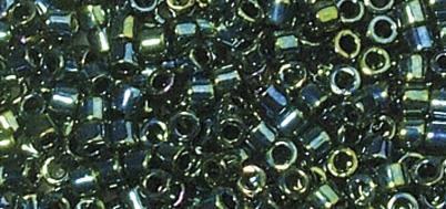 Perle Delica Miyuki, 1.6 mm o, s metalnim sjajem, smaragd, 4g